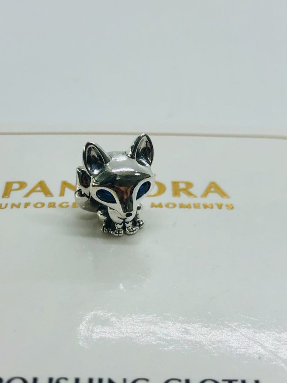 Pandora Blue-Eyed Fox Charm